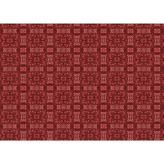 Ahgly Company Indoor Rectangle Patterned Lava Red Area Rugs, 3' x 5'