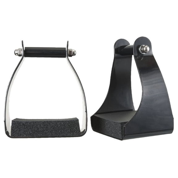 Tough 1 Stirrups Aluminum Endurance Absorbing 2 1/2" Black 57-99575