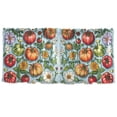 thumbnail image 7 of Yayeee Kitchen Curtains Tier Set of 2 Light Filtering 57"x36" Over Sink Window Panels, Floral Tomatoes, 7 of 7