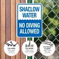 thumbnail image 4 of Shallow Water No Diving Allowed Sign, Pool Sign,, 4 of 8