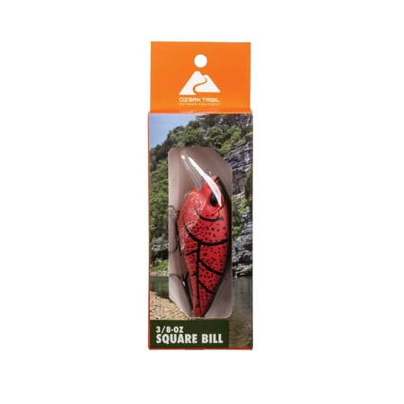 Ozark Trail 3/8oz Squarebill Lure- Red Craw