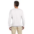 thumbnail image 4 of Hanes Ultimate Cotton Adult Crewneck Sweatshirt, L, White, 4 of 6