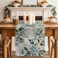 thumbnail image 2 of Table Runner 36 Inches Long for Kitchen Dining, Spring Flowers Dresser Scarf Farmhouse, Dining Table Decorations for Wedding/Parties, Watercolor Floral Leaves Botanical Beige 13 x 36 In, 2 of 8