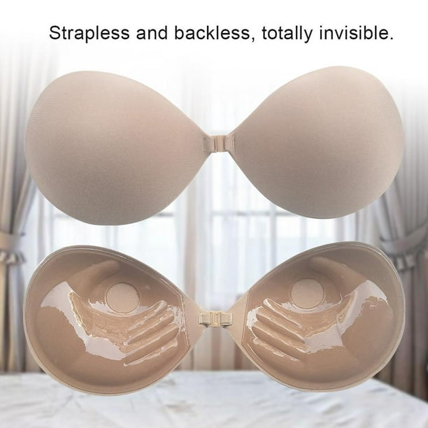1pc Silicone Push-up Bra With Strapless Back And Thickened Padding