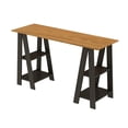 thumbnail image 2 of Escritorio Industrial con Base Tipo Caballete y Estantes Laterales en Color Madera – Bossa Kubo, 2 of 9