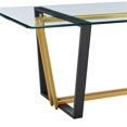 thumbnail image 6 of Kai  Dining Table Black Iron Base with Glass Tabletop, 6 of 10