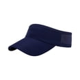 thumbnail image 2 of Unisex Performance Sun Visor Hat Quick Dry Breathable Running Cap for Outdoor Sports Tennis Golf Hiking Athletics Monochrome, Navy Blue, 2 of 4