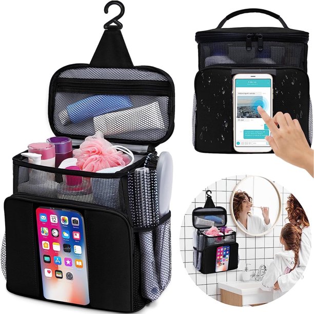 Regalos de Navidad TITOUMI para mujeres, organizador de ducha portátil, artículos esenciales para estudiantes universitarias, viajes universitarios, cruceros, neceseres colgantes para mujeres, bolsa