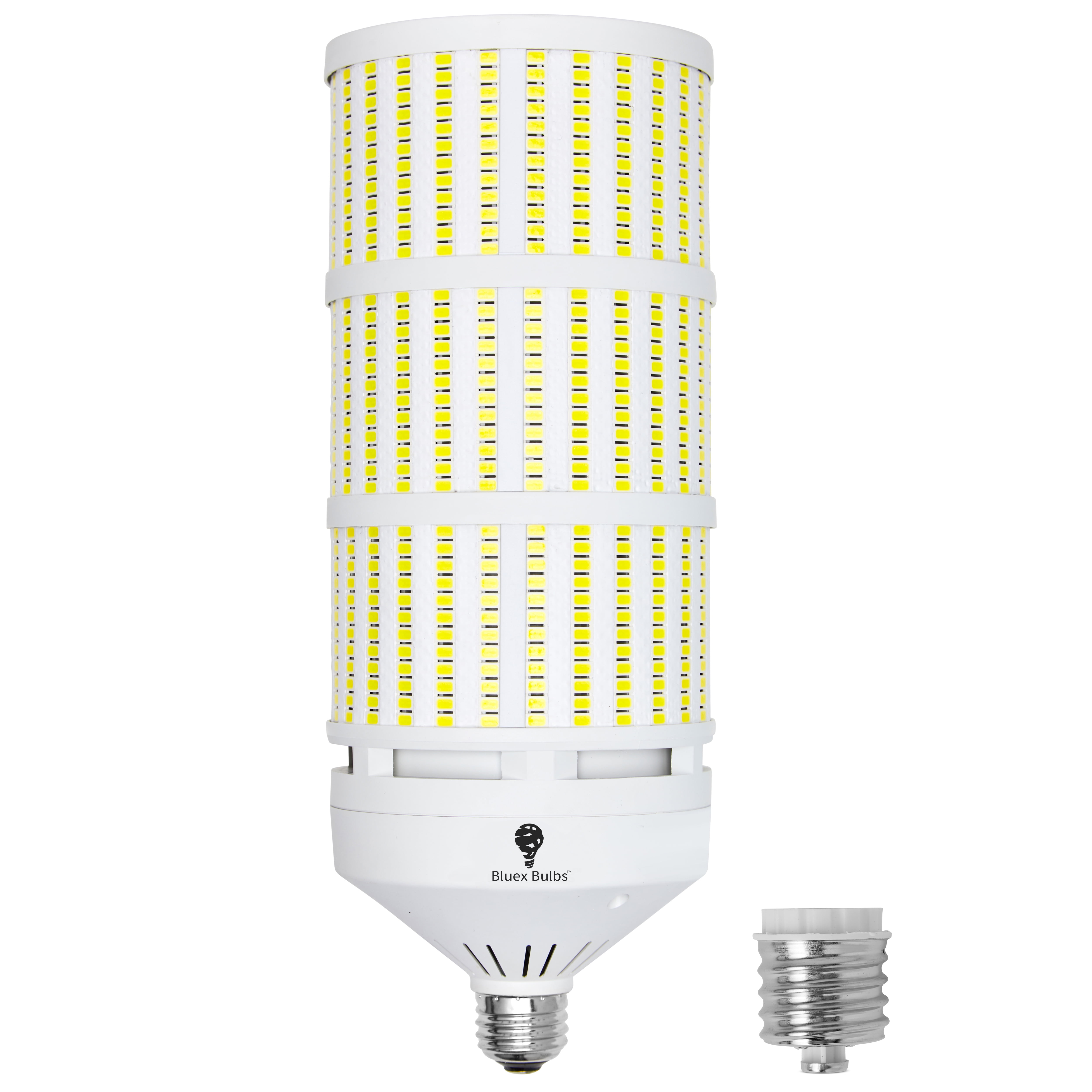 E26/E27 Medium Base for Indoor Outdoor NS 40Watts LED Corn Light Bulb 6300Lm UL DLC Certified AC 100-277V 4000K Natural White Replaced for 250W CFL/HID/HPS 50/60 Hz Garage Parking Lot 