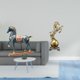 thumbnail image 2 of Figura de caballo,Figura de caballo Escultura animal coleccionable,Figura de escritorio,Estantería con estatua de caballo para escritorio,oficina y decoración del hogar.,Figura decorativa de, 2 of 8
