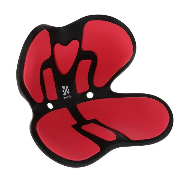 Cojín de asiento - Cojín antideslizante del coxis para el dolor de la rabadilla - Cojín para el asiento de la en hogar, rojo