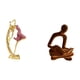 thumbnail image 5 of Estatua de niña bailarina de ballet, figura de pensador abstracto, resina, escultura moderna, figura humana, adorno coleccionable adecuado para oficin, 5 of 8