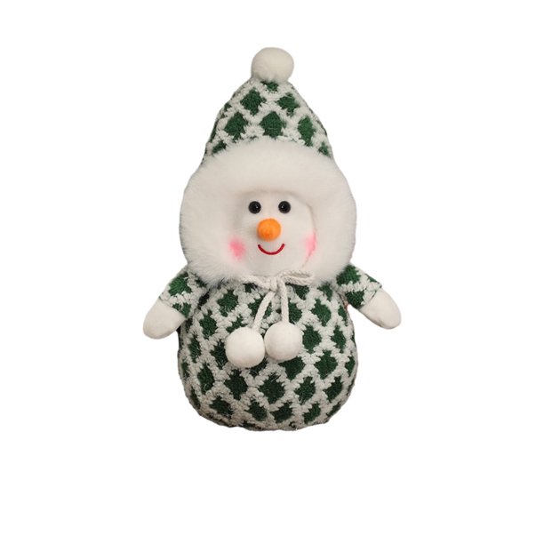 Muñeco de nieve navideño, muñeco de copo de nieve, muñeco de nieve blanco, juguetes de peluche, regalos de Navidad para niños, decoración de escenas navideñas, decoración navideña, liquidación de