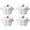 White, variant on Pumpkin Bowl Set with Lid and Handle, Set of 4 Ceramic Ramekins for Baking, Casserole Dish Individual Severing Pot, Stoneware, Oven Safe, 14 Oz (Orange)