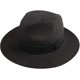 thumbnail image 1 of Sombrero de paja Brillar para hombres y mujeres Fedora negro anti-UV, 1 of 5