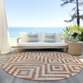 thumbnail image 6 of Addison Rugs Chantille Indoor/Outdoor Transitional Geometric Terracotta Washable Round Rug, 8' x 8', 6 of 6