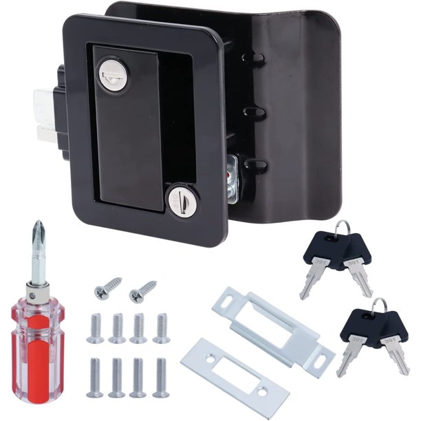 RV Door Lock, Upgraded Camper Door Latch Replacement Kit,Universal