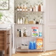 thumbnail image 2 of FDW Steel 35 Shelves Tier Kitchen Storage Cart Shelf Standing, Chrome, 2 of 8