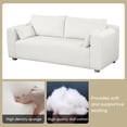 thumbnail image 5 of EUROCO 82" Larger Modern Loveseat Couch Sofa, Fabric Upholstered 2-Seat Sofa, Love Seat Furniture with 2 Pillows, Wood Frame for Small Space, Living Room, Bedroom, Apartment, 5 of 10