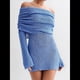 thumbnail image 5 of Vestido Elegante Tipo Suéter de con Hombros Descubiertos para Mujer, Ajustado, de Larga y Crochet Azul L, 5 of 10
