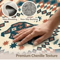 thumbnail image 6 of ODIKA 2'x3' Washable Accent Rug Aztec Border Mens Decorations Reindeer Cabin Cowboy Southwestern Playful for Bedroom, Nursery, RV, Pet Friendly, Bedside Mat, 6 of 7