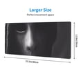 thumbnail image 3 of Pofeuu Mystical Masked Figure Monochrome Print Desk Mat for Keyboard and Mouse，Computer Desk Matt for Desktop，Large Mouse Pad for Desk，Desk Pads on Top of Desks 12x31.5in, 3 of 8