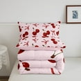 thumbnail image 5 of Erosebridal Dreamy Cherry Bedding Twin Comforter Set, Cartoon Bow Down Comforter, Princess Style Decor, Microfiber 2 Pieces, 5 of 8
