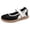 Black, variant on HEWUQI Womens Ballet Flats Arch Support Antislip Cushioning Mary Jane Washable Comfortable Breathable Walking Business Shoes Black Size 9.5