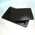 thumbnail image 4 of 1PC Aluminum Quick Thawing Plate Fast Defrosting Tray Food Meat Fruit Quick Defrosting Plate with Water Box - 29.5x20.5x0.3cm (Black), 4 of 8