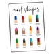 thumbnail image 2 of Póster de formas de uñas, póster de salón de uñas, exhibición de arte de uñas decorativo DIY E, 2 of 9