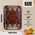 thumbnail image 5 of Serving Trays,  12.9 x 9.6 inch Rectangular Plastic Tray for Restaurant, Kitchen,Red, 5 of 6