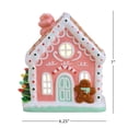 thumbnail image 3 of Mr. Christmas 7-Inch Nostalgic Ceramic Lit Gingerbread House - Pink, 3 of 4