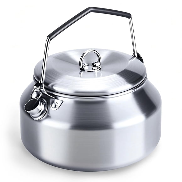 Pava de camping VEADOOLLY portátil de acero inoxidable de 1 L