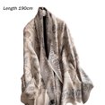 thumbnail image 4 of Poncho de cachemira sintética de punto de invierno para mujer, capas de talla grande, chal, cárdigans, suéter, abrigo, 4 of 5