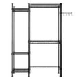 thumbnail image 6 of UBesGoo Clothes Rack Closet Organizer with 4 Shelves Garment Rack for Hanging Clothes Wardrobe Rack with 2 Hanging Rods, 6 of 7