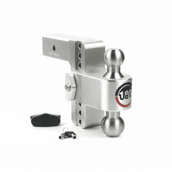 Weigh Safe Adjustable Trailer Hitch Ball Mount - 10" Adjustable Drop Hitch for 3" Receiver - Premium Heavy Duty Aluminum Trailer Tow Hitch w/ Stainless Steel Tow Balls (2" & 2 5/16") - 21,000 GTW