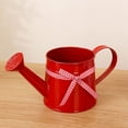 thumbnail image 3 of Metal Plant Watering Can 1L, Small Watering Can for Indoor & Outdoor Plants, Gardening Tool Accessories with Ribbon Bow, Water Can for Plants Outdoor for Flowers, Lawn & Garden Irrigation, 3 of 6