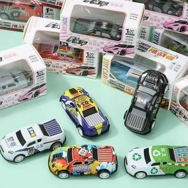 Diecast Pull Back Car, Metal Toy Car for 3 Years Old Kids Boys Girls, Push and Pull Toy Racing Car with Storage Box Inertia Powered Diecast Kids Mini Toy Car