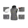 thumbnail image 5 of Little Donkey Andy Women's Fleece Puffy Vest Warm Sleeveless Puffer Jacket with Removable Hood for Golfing Hiking Grey M, 5 of 7