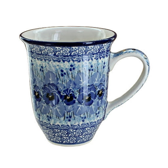 Blue Rose Polish Pottery Joanna Large Coffee Mug
