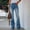 Z-Dark blue, variant on Noarlalf Jeans for Women Women Stretchy High Waisted Straight Leg Ripped Boyfriend Jeans Frayed Ankle Denim Pants Pants for Women