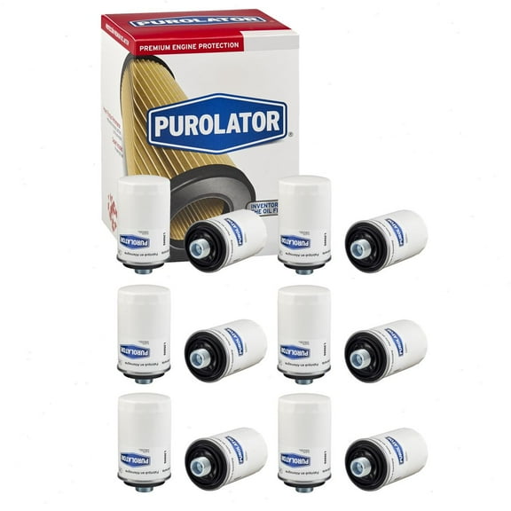 6 pc Purolator L35895 Engine Oil Filters for Oil Change Lubricant Filters