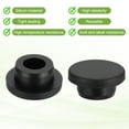 thumbnail image 3 of Uxcell Silicone Hole Plug, High Temp T Type Rubber Stopper Black 23mm 8 Count, 3 of 7