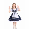thumbnail image 5 of Girls Oktoberfest Dirndl Dress with Apron Bavarian Costume Traditional German Beer Festival Outfit Cute A-Line Dresses, 5 of 7
