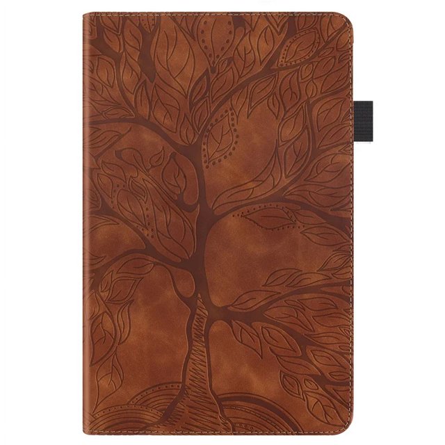 Étui pour Honor Pad X8 Lite Case 10.1 AMG3-W09HN Arbre Embossé Support Arrière Étui pour Honor Pad X8 Lite X8 Étui Étui pour Tablette Brun-Arbre Honor Pad X8 Lite