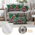 thumbnail image 6 of Fall Rugby Outdoor Waterproof Pillow Covers, Modern Abstract Gnomes Green Decorative Rectangle Throw Pillowcase Sofa Cushion Sham for Patio/Couch/Chair, 20"x12" 2 Pack, 6 of 8