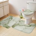 thumbnail image 2 of Marble Sage Green Bath Mat 3 Piece Bathroom Rug Set, Modern Abstract Ink Painting Luxury Non Slip Bath Rug Contour Mat and Toilet Lid Cover, Absorbent Shower Mats Soft Bath Rugs and Mats Sets, 2 of 8