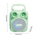 thumbnail image 3 of Latrodar Wireless Bluetooth Speaker K Song Volume Home Enduring e Speaker Radio/USB/ Green 6.4x4.8 Inch Home Essentials, 3 of 5