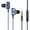 Blue, variant on Wired in-Ear USB-C Headphones w/Mic Control, USB-C Earbuds Earphones, Dynamic Crystal-Clear Sound, Ergonomic Comfort-Fit