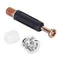 thumbnail image 3 of 100 juegos de piezas de conexión de rueda excéntrica 3 en 1, kit de tornillos y tuercas para muebles, accesorios de hardware, 3 of 14